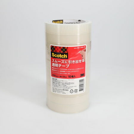 スコッチ・３Ｍ 透明テープ１８ＭＭＸ３５Ｍ 600-3183510P　8850304233794（10セット）