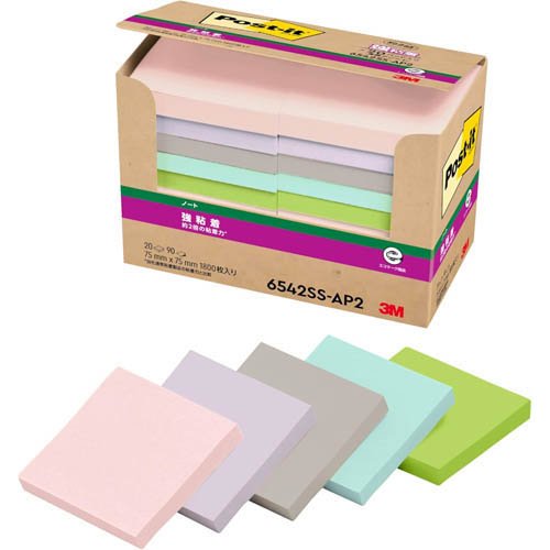 スコッチ・３Ｍ ポスト・イット強粘着ノート 6542SS-AP2 4550309410414