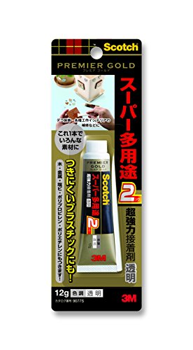 スコッチ 超強力接着剤 プレミアゴールド スーパー多用途2 透明 12g（10セット）