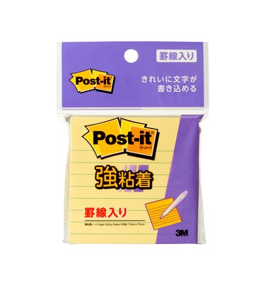 ３Ｍ ポストイット（R）強粘着ノート 罫線入り 630SS-RPY（10セット）