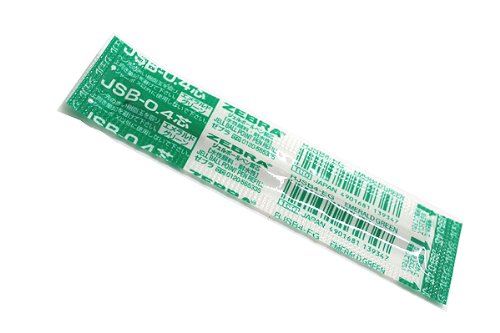 ゼブラ ZEBRA ゲルインクボールペン替芯 JSB-0.4芯【エメラルドグリーン】 RJSB4EG（10セット）