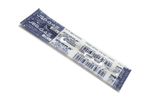 ゼブラ ZEBRA ゲルインクボールペン替芯 JSB-0.4芯【ブルーブラック】 RJSB4FB（10セット）