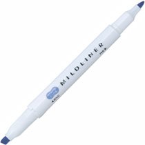 マイルドライナー 細字/太字【マイルドダークブルー】 WKT7-MDB（10セット）