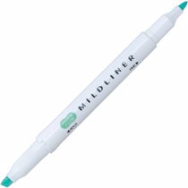 マイルドライナー 細字/太字【マイルドブルーグリーン】 WKT7-MBG（10セット）