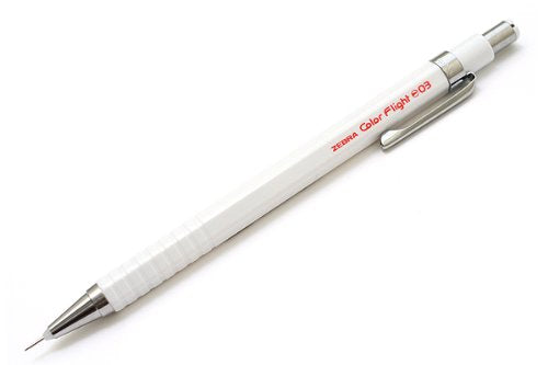 ゼブラ シャープペン カラーフライト 0.3 MAS53-W ホワイト（10セット）