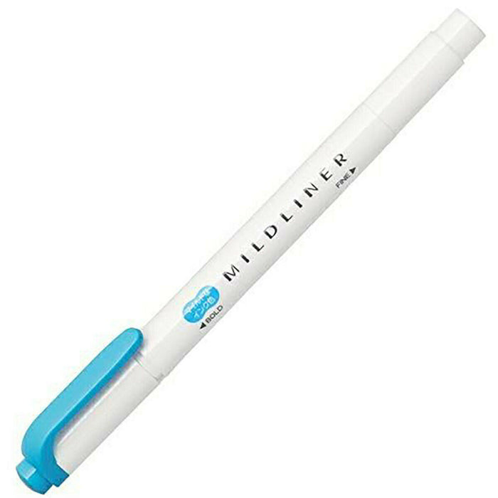 ゼブラ マイルドライナーＭシアン WKT7-MCYA　4901681580422（10セット）