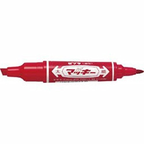 ゼブラ 油性マーカー ハイマッキー P-MO-150-MC-R 赤（10セット）