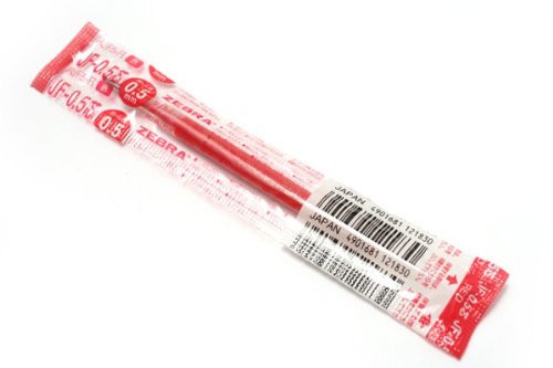 ゼブラ ボールペン用替芯ＪＦ０．５芯 赤 １本入（10セット）