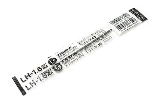 ゼブラ ボールペン用替芯ＬＨ１．６芯 黒 １本入（10セット）