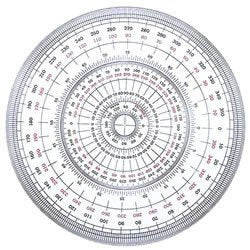 タケダ 分度器全円１２ＣＭ 25-0300（10セット）