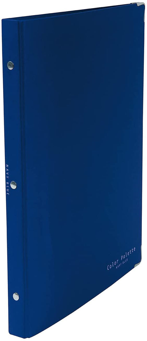 コクヨ バインダー ノート カラーパレット A4 30穴 紺 ル-155-2  4901480123677（10セット）