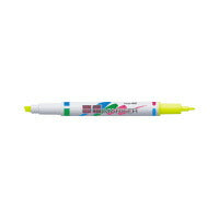 K2PM-L2YX10 KOKUYO Fluorescerende marker K2 Twin Fijn 0,8 mm/Vet 4,0 mm Inktkleur: Geel K2PM-L2YX10 K2PM-L2 KOKUYO K2PM-L2YX10 4901480310909 (10 sets)