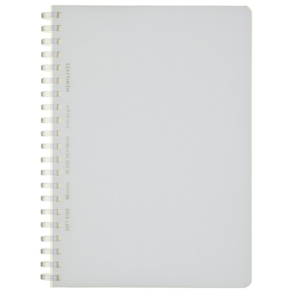 コクヨ KOKUYO ス-SV548WT-T [ソフトリング 方眼ドット罫 80枚 B6 透明]（10セット）