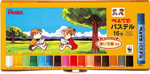 ぺんてる Pentel パステル 16色（10セット）