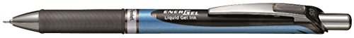 ぺんてる Pentel ゲルインキボールペン ノック式エナージェル 0.5mm ブルー軸 黒インキ BLN75-A(10セット)