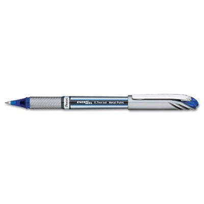 ぺんてる Pentel ゲルインキボールペン エナージェル ユーロ 0.7mm ブルー軸 青インキ BL27-C（10セット）