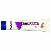 ぺんてる Pentel アクリルガッシュ バイオレット WXR-T65（10セット）