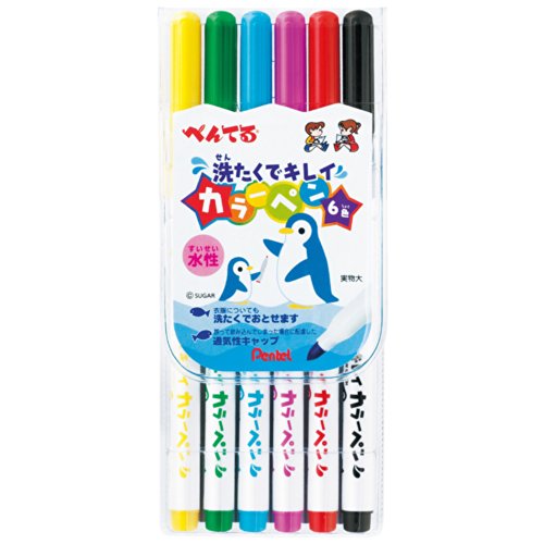 SCS2-6 ぺんてる Pentel カラーペン6色 SCS2-6 ぺんてる Pentel 4902506268549（10セット）