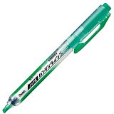 ぺんてる Pentel パック入り蛍光ペン ノック式ハンディラインS ライトグリーン XSXNS15-K（10セット）