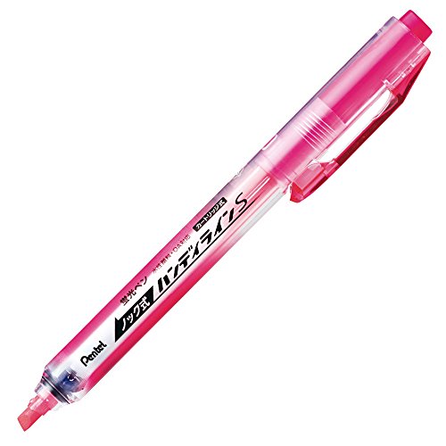 ぺんてる Pentel パック入り蛍光ペン ノック式ハンディラインS ピンク XSXNS15-P（10セット）
