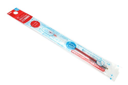 ぺんてる Pentel ゲルインキリフィル スリッチーズリフィル 0.5mm レッドインキ XBGRN5B（10セット）