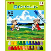 ぺんてる Pentel クレヨン ずこうクレヨン PTCG1-24 24色（10セット）