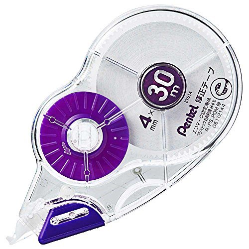 ぺんてる Pentel 30m修正テープ ピタットライン付 4mm XZT514-W（10セット）