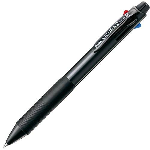 ぺんてる Pentel ボールペン ビクーニャ 4色 BXC45A ブラック軸（10セット）