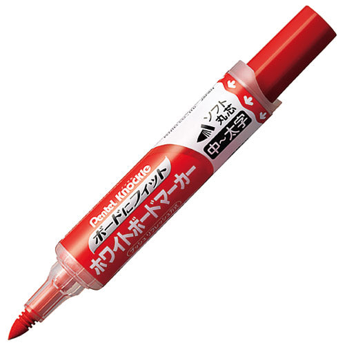 ぺんてる Pentel ＷＢマーカー ノックル ボードにフィット 赤（10セット）