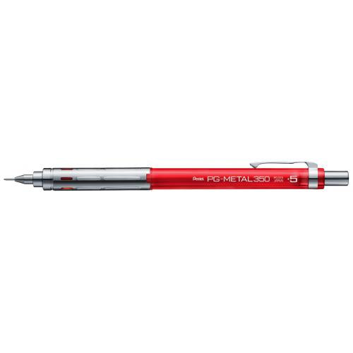 ぺんてる Pentel ＰＧメタル０．５　クリアレッド PG315-TB　4902506376480