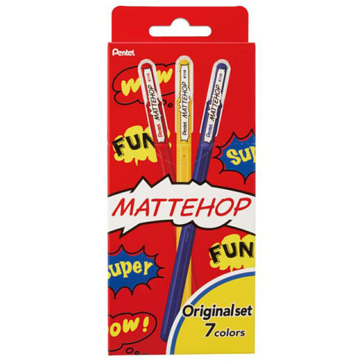 ぺんてる Pentel　マットホップ７ショクセットＡ　Ｋ１１０－Ｖ７ＳＴＡ　4902506413840（5セット）