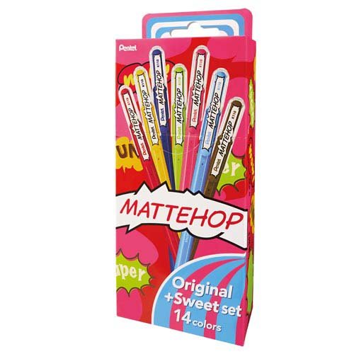 ぺんてる マットホップ１４ショクセット K110-V14ST　4902506413901