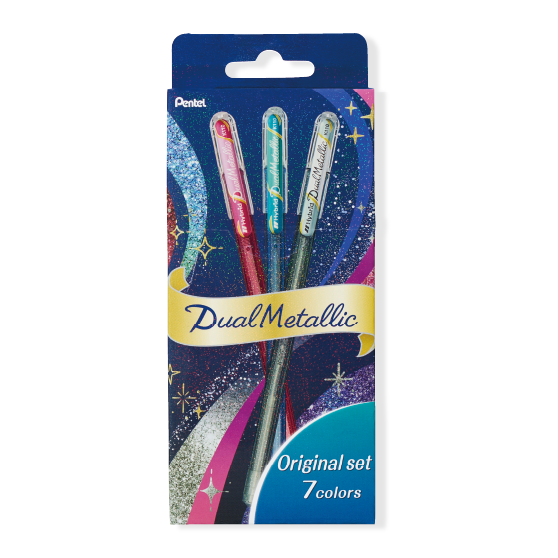 Pentel_Dual penna a sfera metallizzata set 7 colori A/4902506432124 K110-D7STA (5 set)