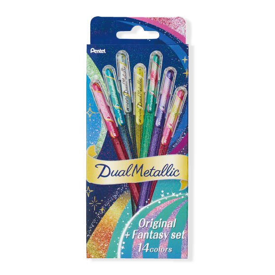 Pentel_Pen mata bola logam dwi set 14 warna/4902506432186 K110-D14ST (5 set)