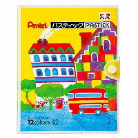 ぺんてる Pentel クレヨン パスティック GC1-12D 12色（10セット）