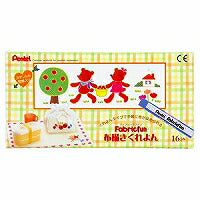 ぺんてる Pentel くれよん 布描き PTS4-16 16色（10セット）