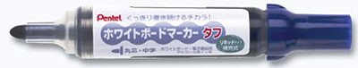 ぺんてる Pentel ホワイトボードマーカータフ 丸芯 中字 青インキ MW50M-C（10セット）