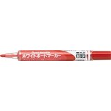 ぺんてる Pentel パック入りホワイトボードマーカー ノックル 丸芯 細字 赤インキ XMWLS-B（10セット）