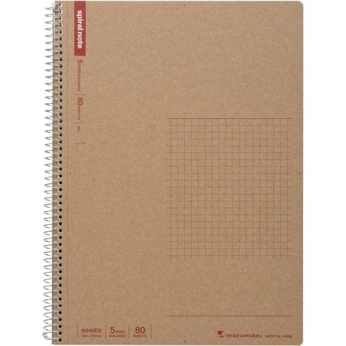 マルマン スパイラルノート方眼80枚B5 N246ES（10セット）