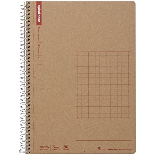 マルマン A5 スパイラルノート 方眼罫 80枚 N247ES（10セット）
