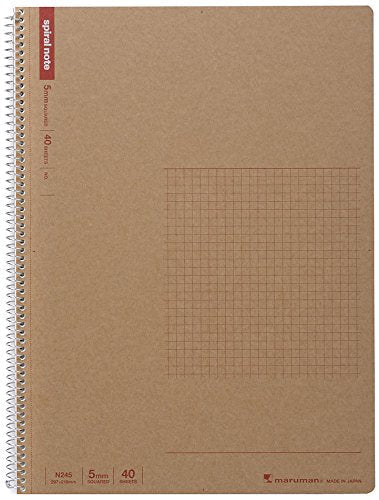 マルマン A4 スパイラルノート 方眼罫 40枚 N245（10セット）