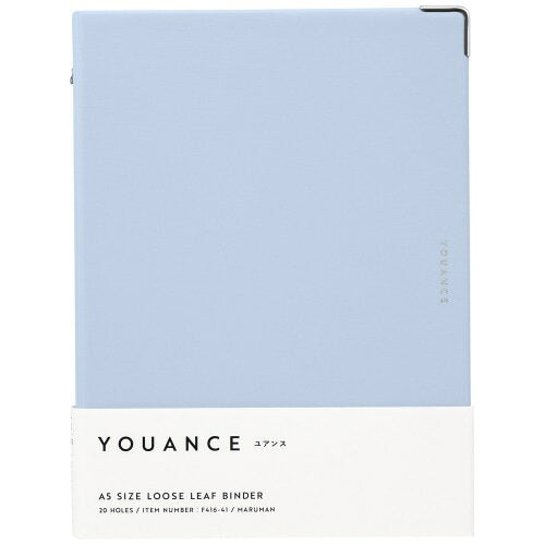 マルマン Ａ５バインダーユアンスブルーグレー F416-41　4979093416417（10セット）