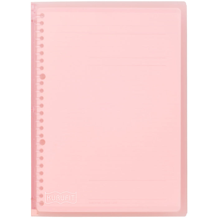 マルマン バインダー　クルフィット　B5　プラスチックバインダー　F020-38(Lピンク)（10セット）