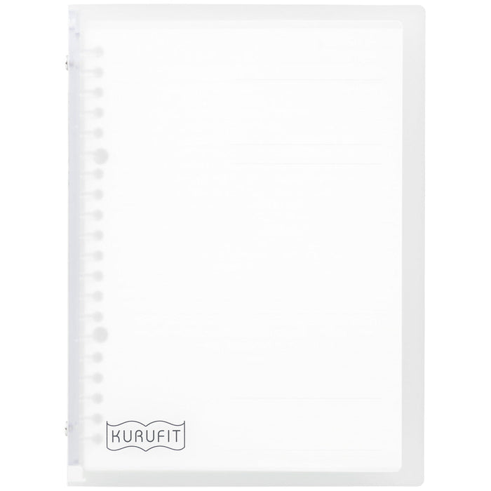 マルマン バインダー　クルフィット　A5　プラスチックバインダー　F091-98(クリア)（10セット）