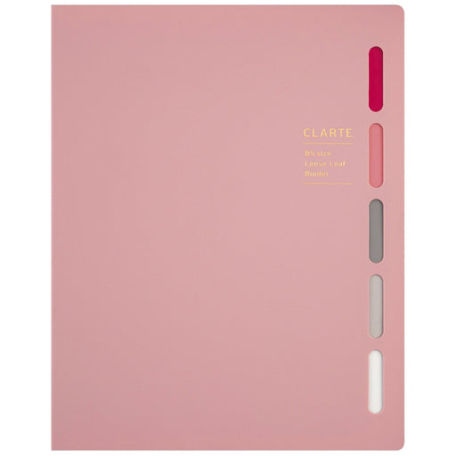 マルマン Ｂ５バインダー　クラルテ　ピンク　 F311-08（10セット）