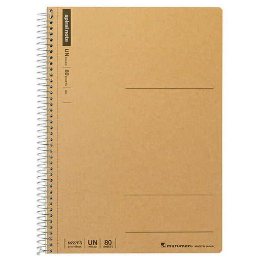 マルマン スパイラルノート A5 無地 80枚 N227ES（10セット）