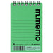 マルマン メモ エムメモ 6mm横罫 A7 グリーン N595A-03（10セット）