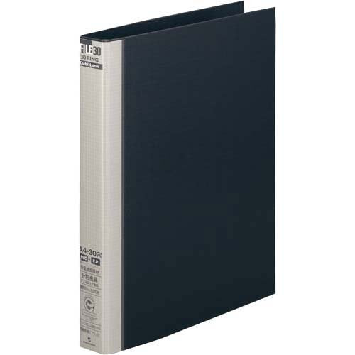 マルマン メタルバインダー ダブロック ファイル A4 30穴 背幅38mm ブラック F948R-05（10セット）