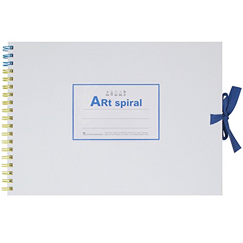 マルマン F0 スケッチブック アートスパイラル 24枚 厚口画用紙 ホワイト S310-06（10セット）