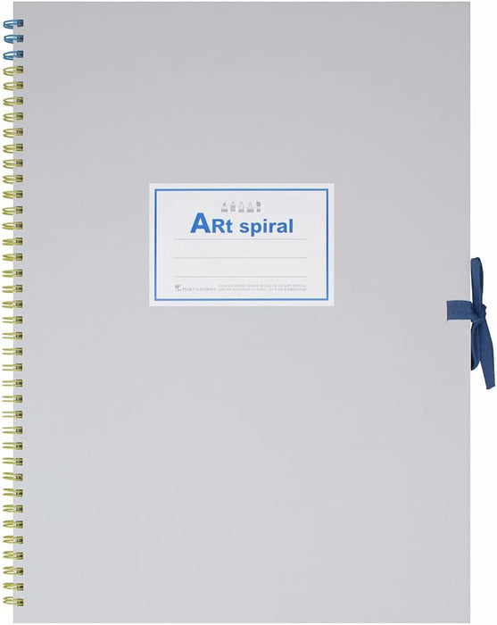 マルマン スケッチブック アートスパイラル F4 厚口画用紙 24枚 ホワイト S314-06 4979093314065（10セット）
